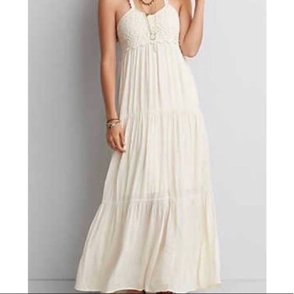 American Eagle Outfitters Dresses & Skirts - AMERICAN EAGLE Cream Maxi Dress Sleeveless